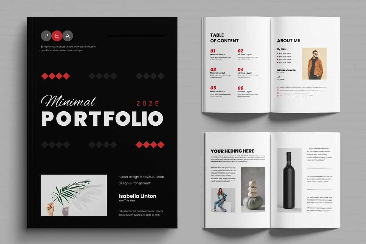 Minimalist Graphic Design Portfolio preview 2