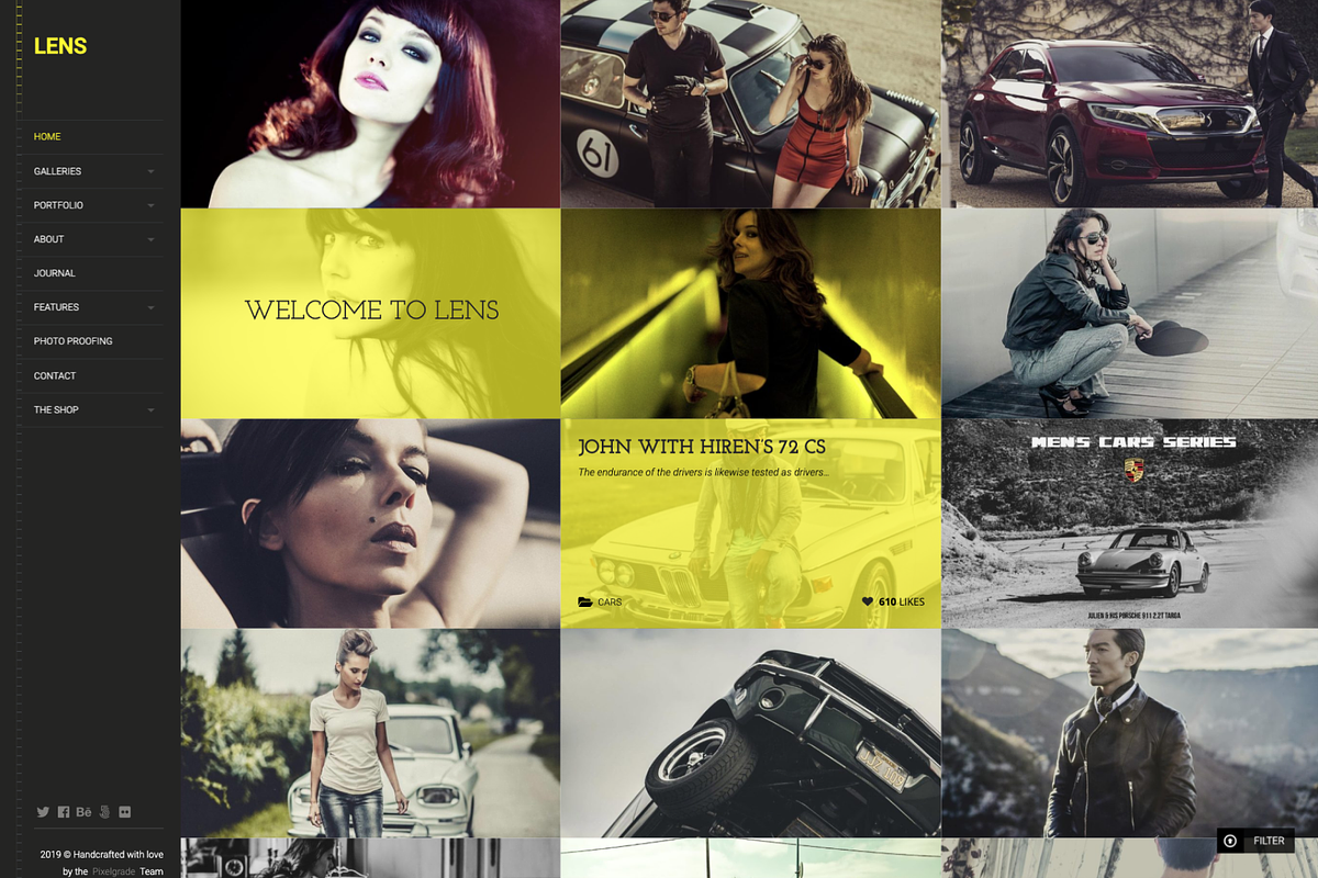 LENS - A WordPress Photography Theme, a WordPress Template by Pixelgrade (Photo 1 of 4)