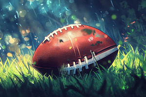 American football resting, a Photo by Pavel_design