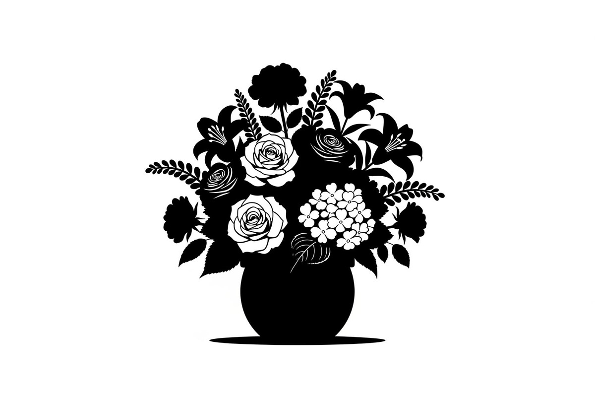 Flower Pot Silhouette Vector Bundle, an Illustration by jahid234 (Photo 46 of 49)