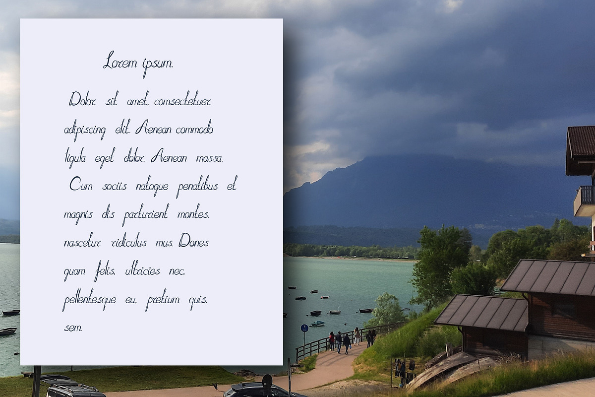 Moderna Script, a Script Font by Digital illustration shop (Photo 7 of 8)