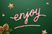 Christmas Candy Text Effect, a Layer Style Add-On by Evlogiev Studio (Thumbnail 5 of 5)