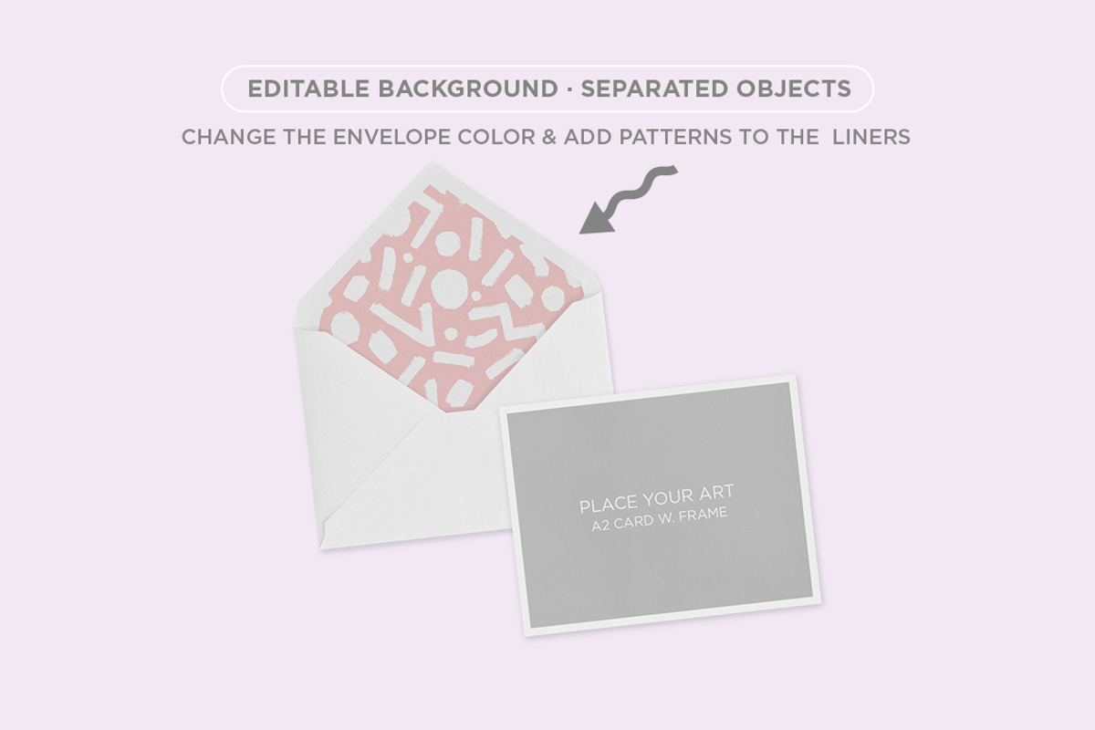 mockup . A2 greeting card, a Print Template by tomodachi studio (Photo 3 of 4)