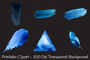 Blue Ink Elements, an Illustration by RobertsArt (Thumbnail 2 of 7)