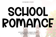School Romance, a Script Font by FreshTypeINK (Thumbnail 1 of 7)