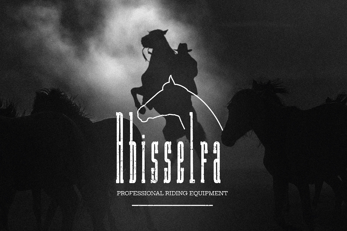 Long Rider - The Cowboy Font, a Slab Serif Font by Wingsart Studio (Photo 9 of 10)