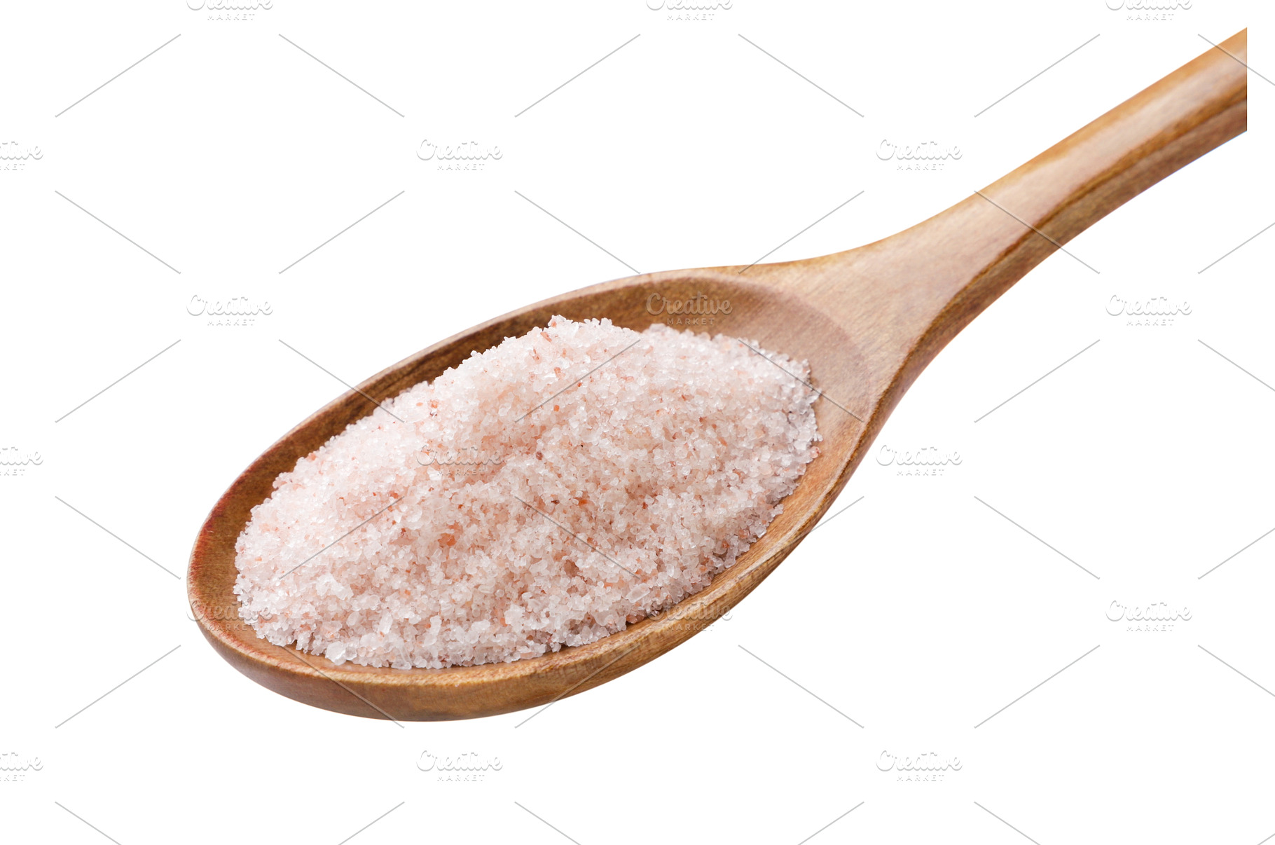 Fine Himalayan salt in a wooden, a Food & Drink Photo by innakreativ