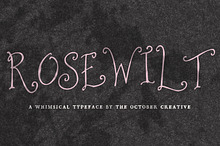 Rosewilt Swirly Fairytale Font