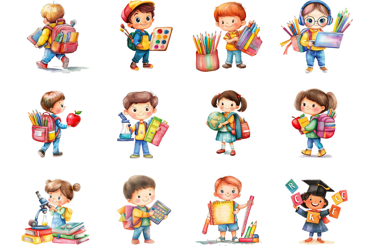 Back to School Clipart Black Teacher, a Seasonal Illustration by Designking (Photo 2 of 5)