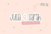 Julia & Sarah Font, a Serif Font by Salt & Pepper Designs (Thumbnail 1 of 8)