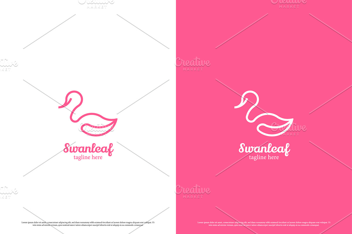 Swan Animal Logo Design Icon, a Branding & Logo Template by Morvana Crew