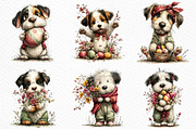 Whimsical Easter Dogs Clipart Png, an Illustration by Craft Nest (Thumbnail 6 of 11)