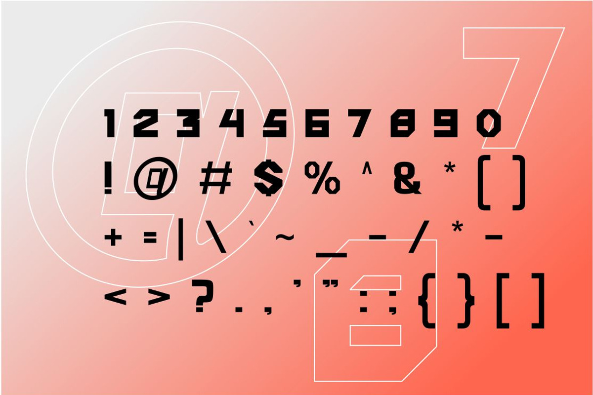 Hammer Font | Futuristic Font, a Sans Serif Font by WhymoreArt (Photo 3 of 5)