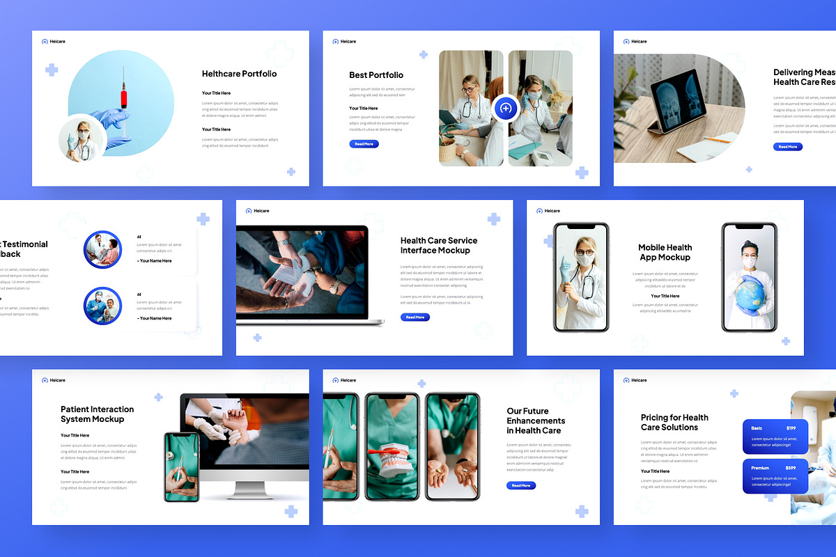 Heicare – Health Care Powerpoint, a Presentation Template by Panen Creative (Photo 3 of 6)