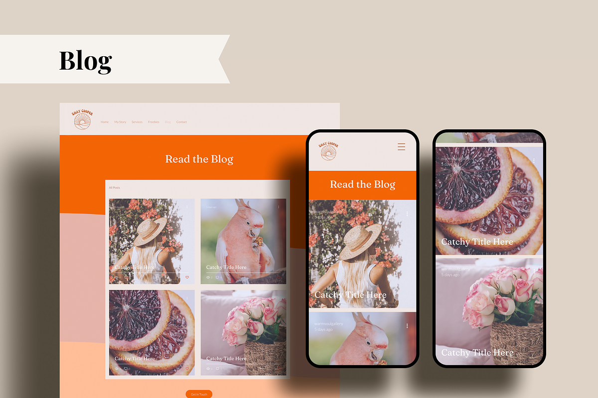 WIX Website Template Colorful Retro, a Wix Template by Warmsoulgallery (Photo 7 of 9)