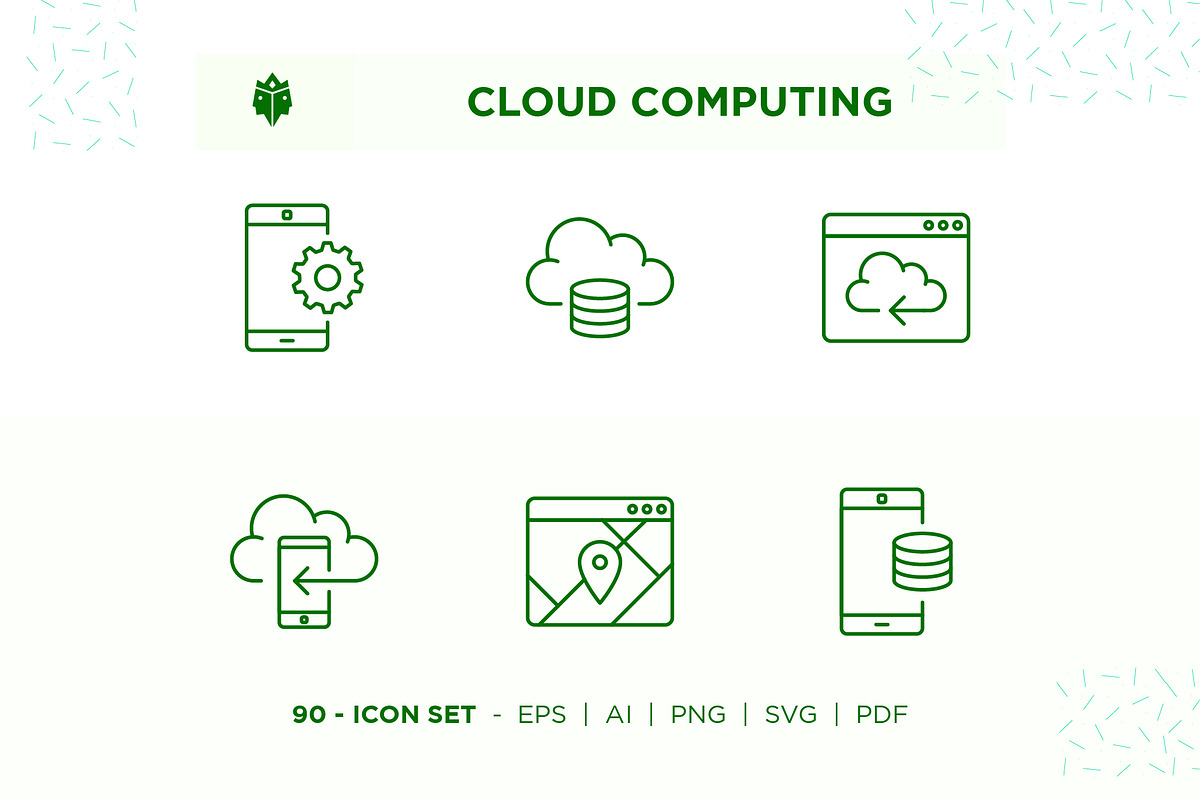 Cloud Computing Icon Set, an Icon by Pathlord (Photo 1 of 6)