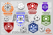 Soccer labels + 30 players, an Illustration by Digital-Clipart (Thumbnail 1 of 5)