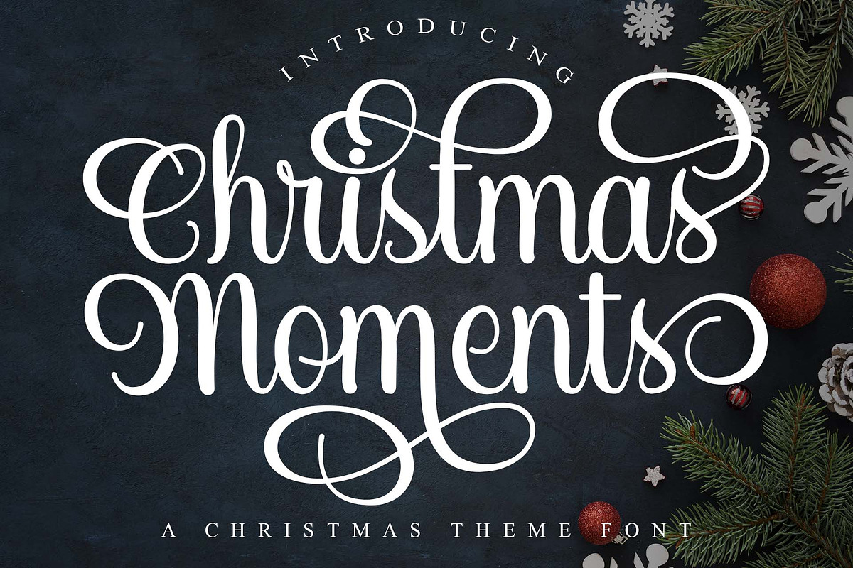 Christmas Moments, a Script Font by Doehantz Studio (Photo 1 of 10)