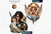 Legendary Greek heroes Clipart V2, a Person Illustration by ThatsDesignArt (Thumbnail 9 of 10)