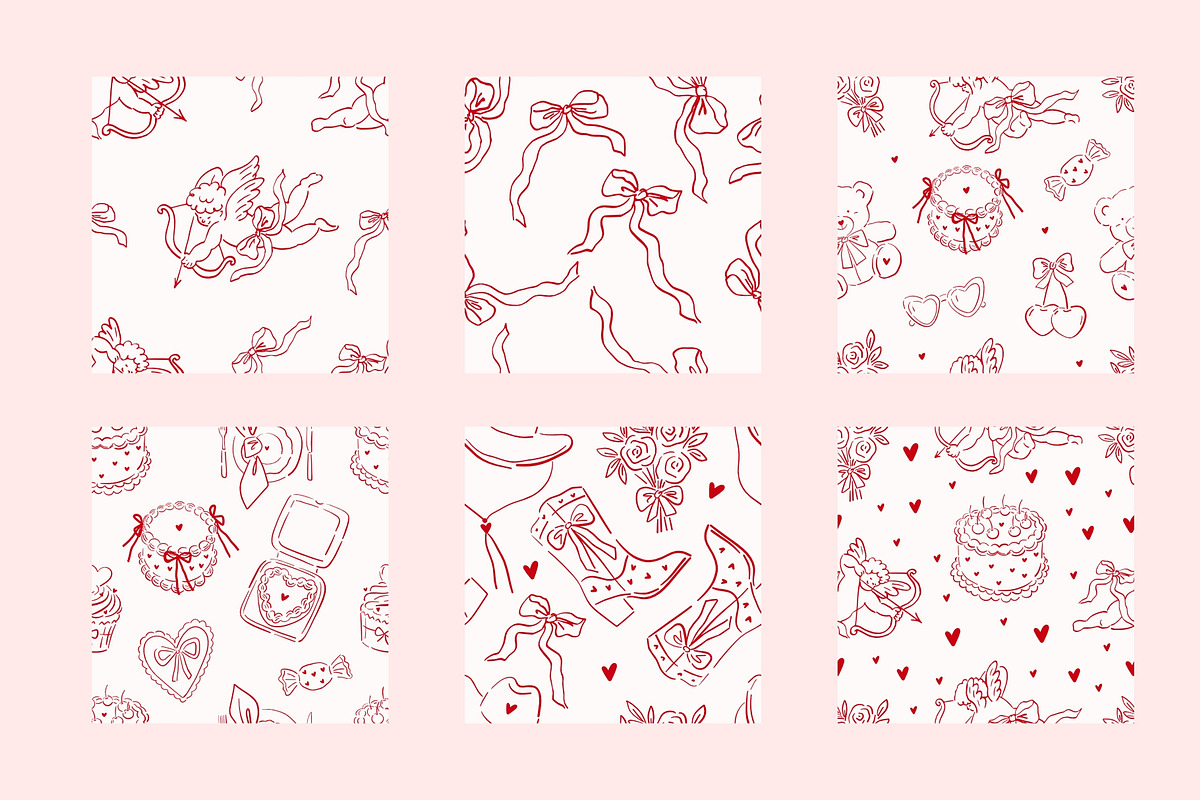 Be Mine - Valentine's Day Clipart, a Decorative Illustration by Barkova Nadya (Photo 7 of 7)