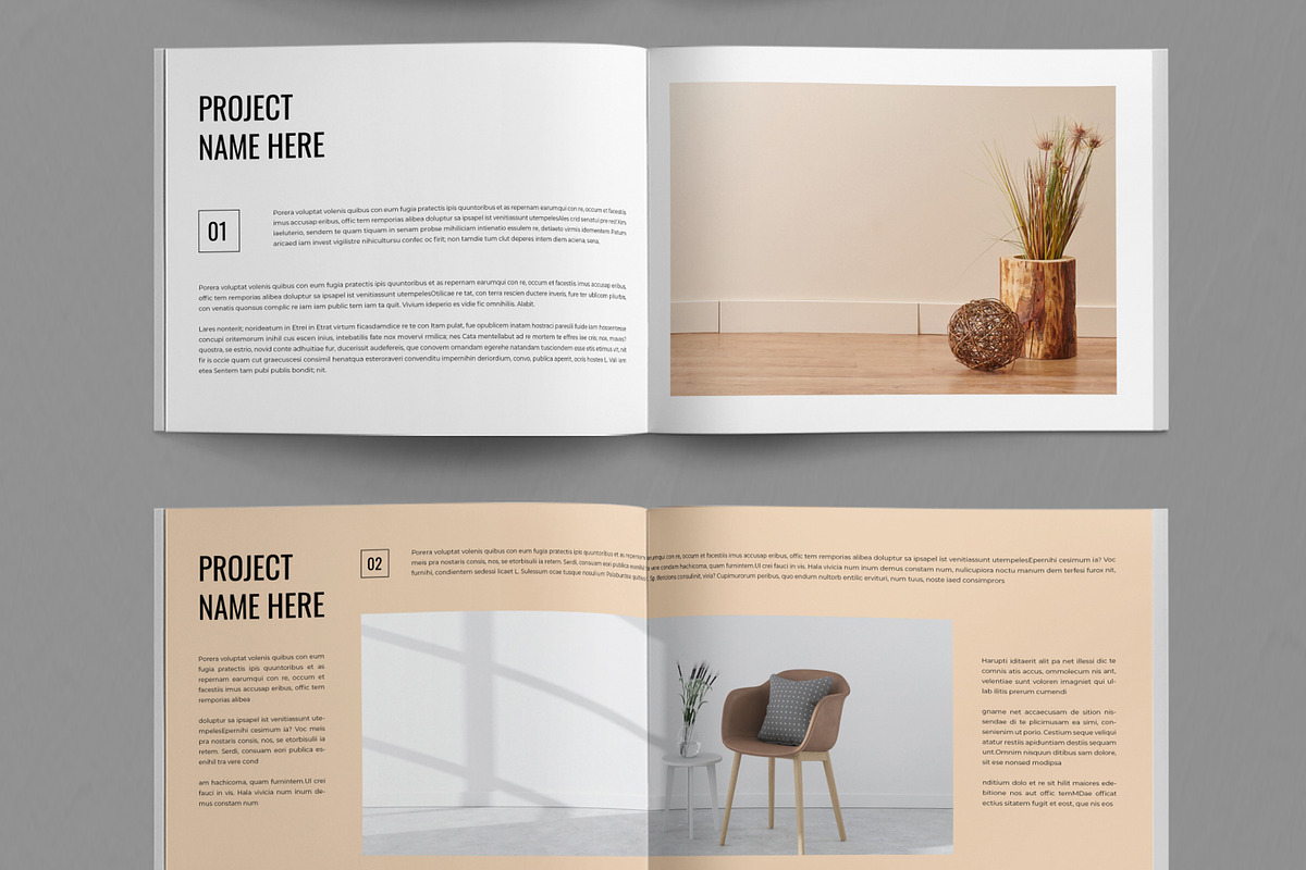 Minimal Book Template Landscape, a Magazine Template by ContestDesign (Photo 2 of 4)