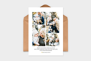 Christmas Photo Card Template -CD092