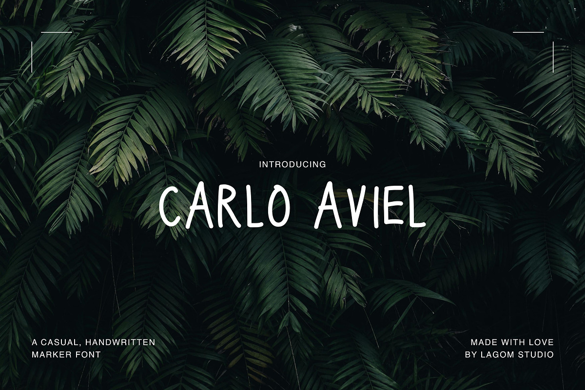 Carlo Aviel · Handwriting Font, a Handwritten Font by Lagom Studio (Photo 1 of 8)