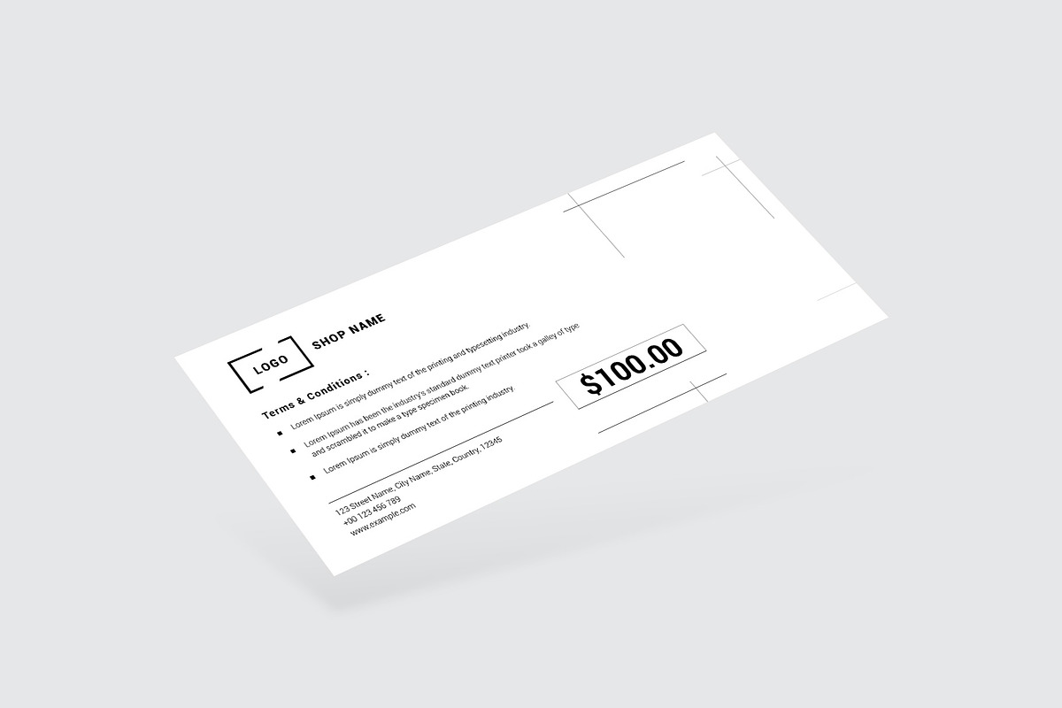 Gift Voucher, a Card Template by Amit Debnath (Photo 6 of 7)