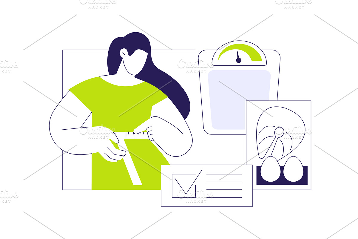 Diet results isolated cartoon vector, a Person Illustration by Visual Generation