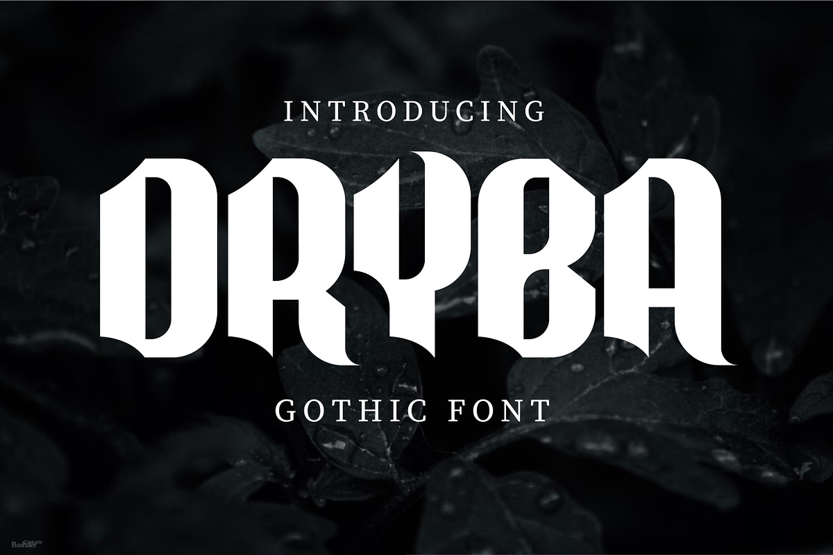 Dryba Modern Gothic, a Serif Font by Gumrega Studio (Photo 1 of 5)
