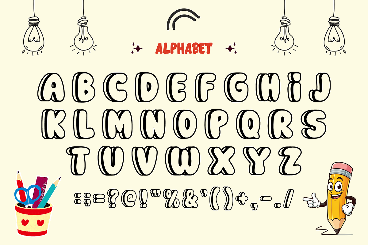 Cute Girly - Display Font, a Font by KiddoGlyphs Studio (Photo 4 of 5)