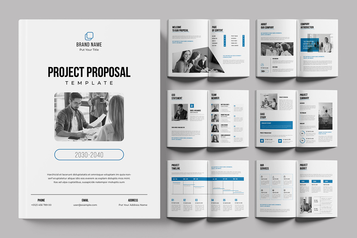 Project Proposal Template, a Brochure Template by ContestDesign (Photo 1 of 3)