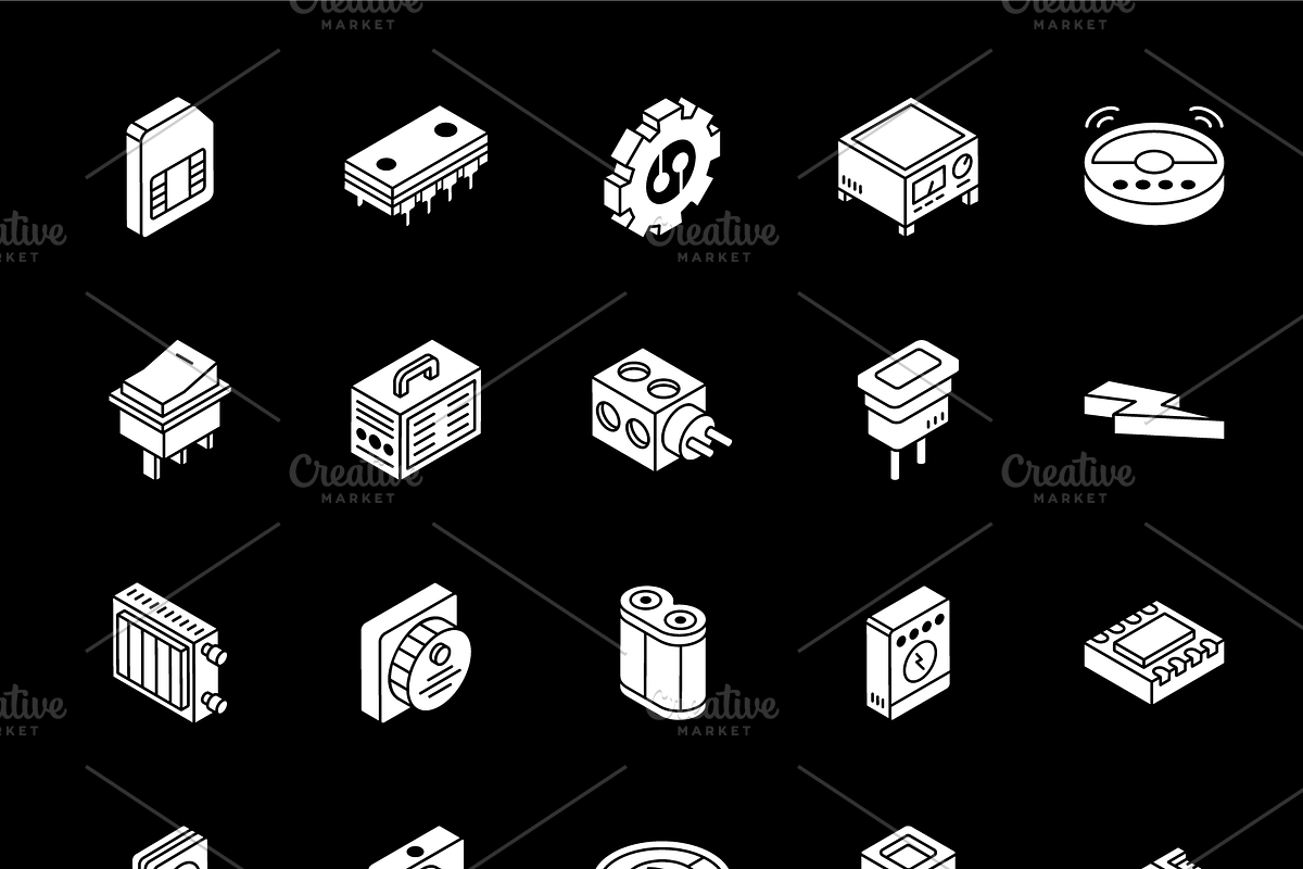 Multimedia and Appliances Icons, an Icon by Brickclay (Photo 9 of 15)