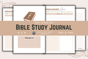 Bible Study Journal, a Templates & Theme by KDPISH