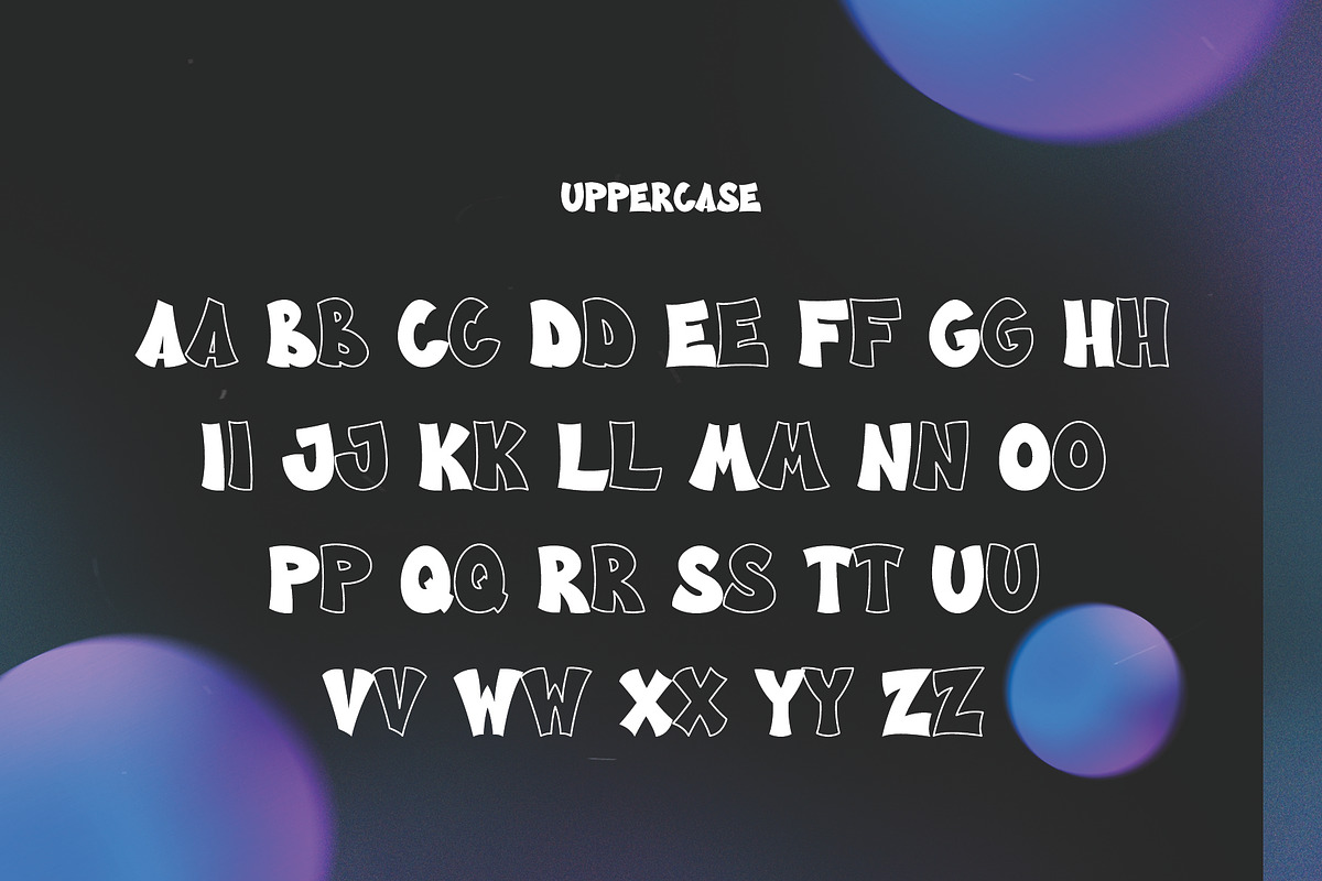 PGR Counter - Sharp Bubble Font, a Handwritten Font by Pikgura (Photo 2 of 5)