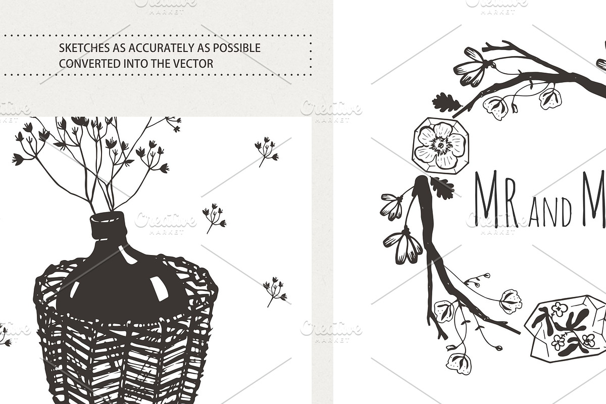 COLLECTION OF ROMANTIC INVITATIONS, an Invitation Template by OlgaAlekseenko (Photo 2 of 3)