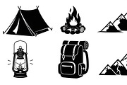 Camping Adventure Silhouette Icon, an Illustration by Artivon (Thumbnail 6 of 51)