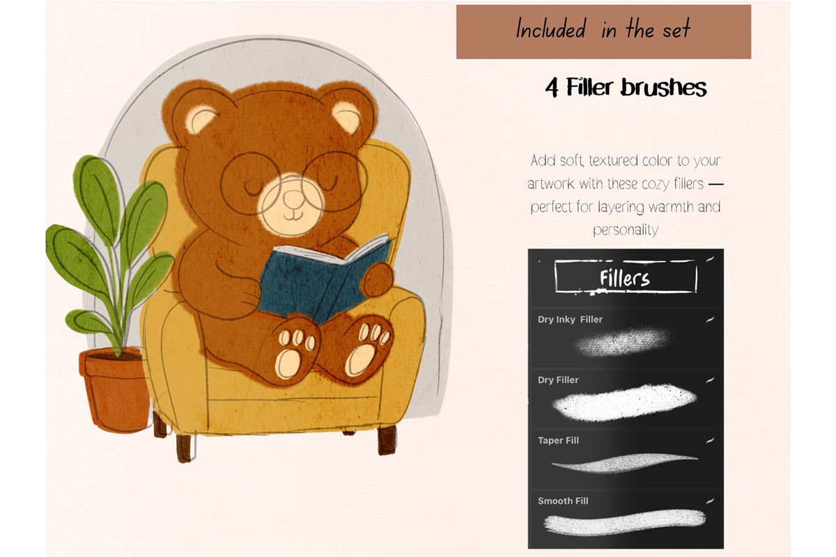 The Cozy Brush set, a Brush Add-On by Tanya’s Digital Art (Photo 5 of 10)