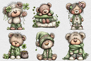 St Patrick’s Day Teddy Bear Clipart, an Illustration by DreamCafeArt (Thumbnail 3 of 6)