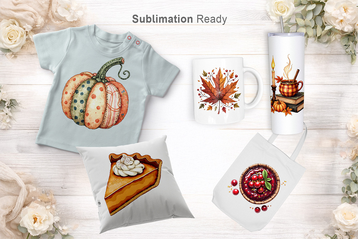 Watercolor Thanksgiving Clipart, an Illustration by Artnoy (Photo 6 of 8)