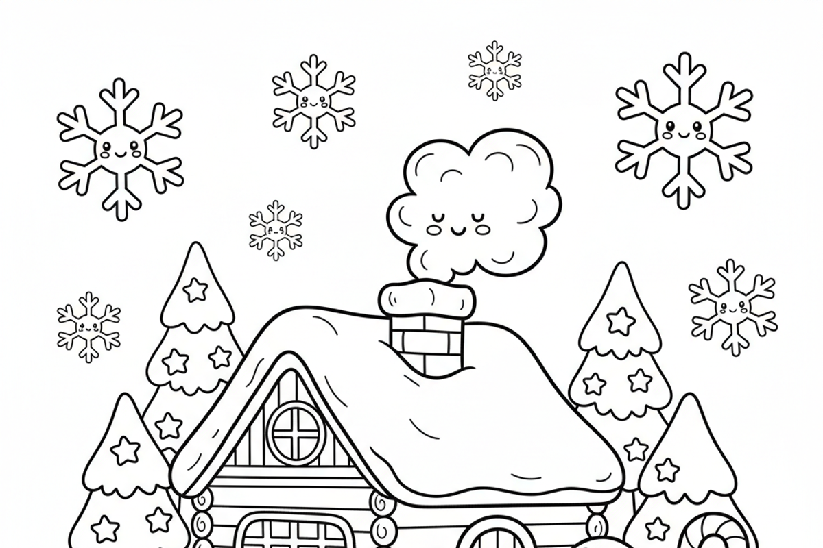 Christmas Fall Vibes Coloring Book, an Illustration by one-touch (Photo 14 of 15)