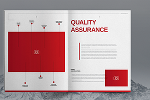 Red Company Brochure Template