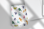 LAZY CATS (10 cats + patterns), an Animal Illustration by Bonfloret Studio (Thumbnail 3 of 10)