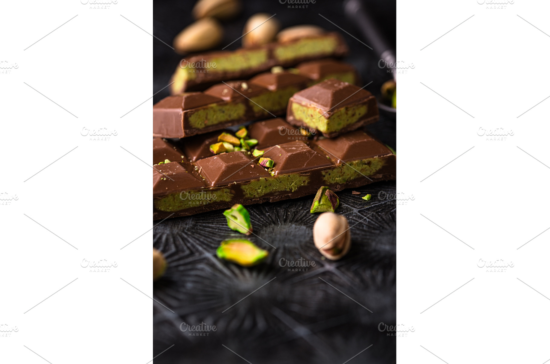 Dubai chocolate with kadayif, a Food & Drink Photo by Yulia Furman