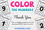 Coloring numbers, 1 to 10 math, an Education Illustration by TukTuk Design (Thumbnail 7 of 7)