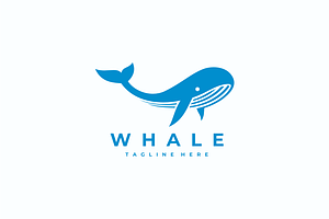 Whale Logo, a Branding & Logo Template by yopie