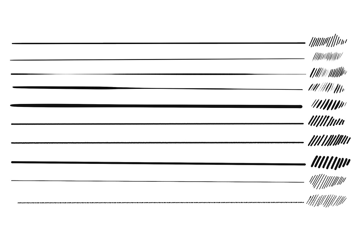 10 Ink Fine Liner Brushes Procreate, a Brush Add-On by CCPreset (Photo 2 of 3)
