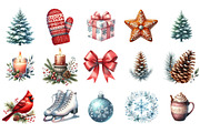 Festive Winter Wonderland Set, an Illustration by Designking (Thumbnail 2 of 5)