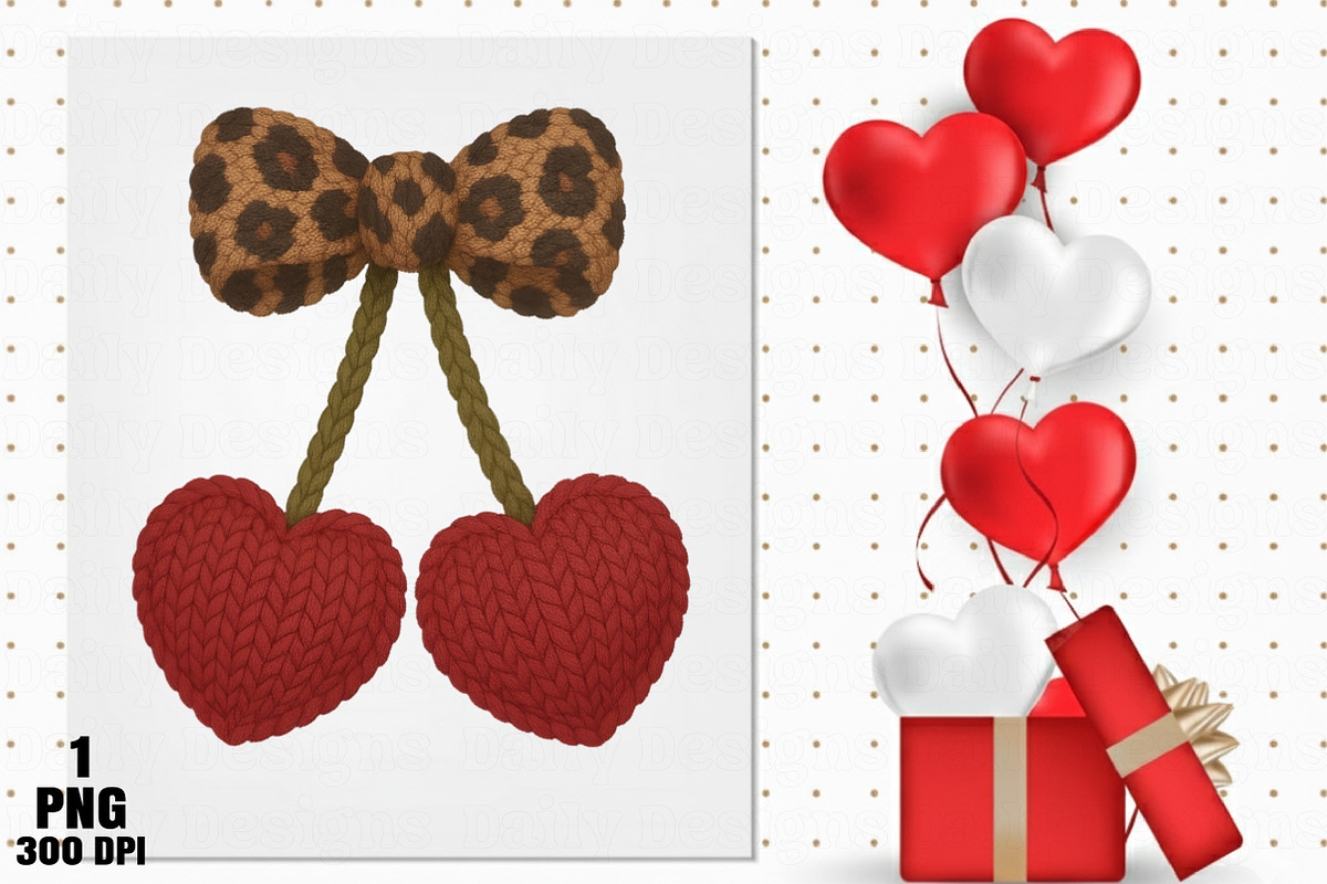 Faux Crochet Valentines Day Png, an Illustration by Daily.Designs (Photo 3 of 5)
