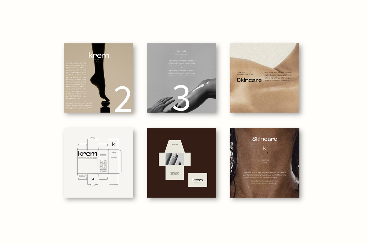 KREM // Social Media Templates, a Social Media Template by 1708Studio (Photo 4 of 4)